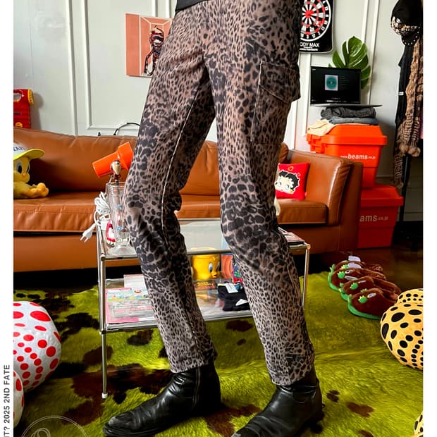 Otto Japan Vintage Leopard Cargo Pants