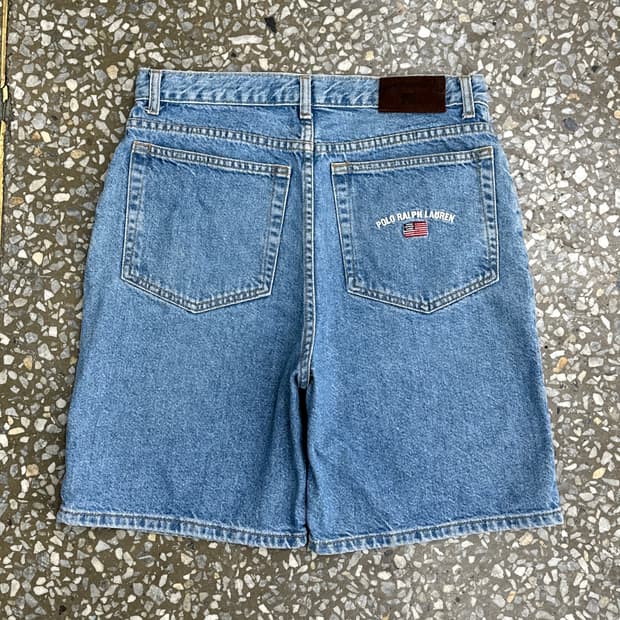 90s USA 폴로 랄프로렌 데님 쇼츠 30