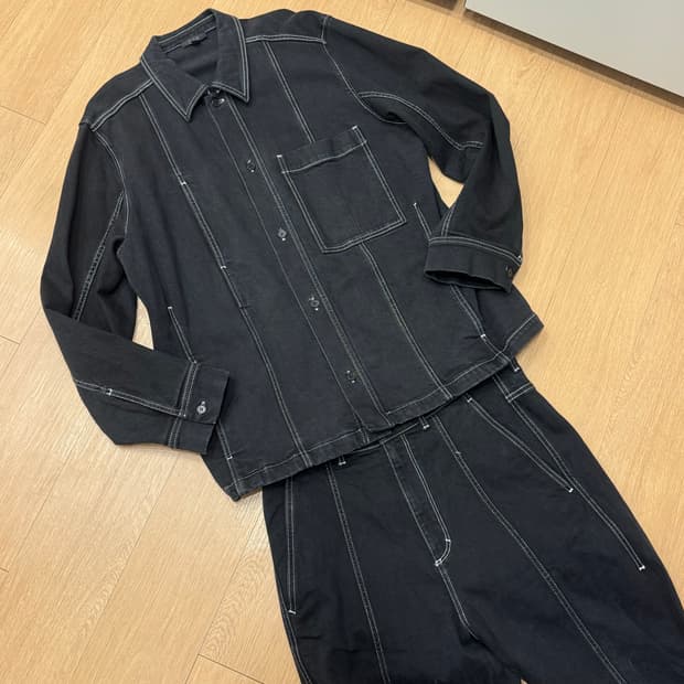 코스 탑스티칭 데님 셋업 (상의L,하의52)