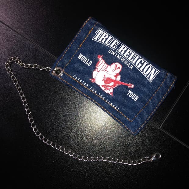 트루릴리젼 데님 카드지갑