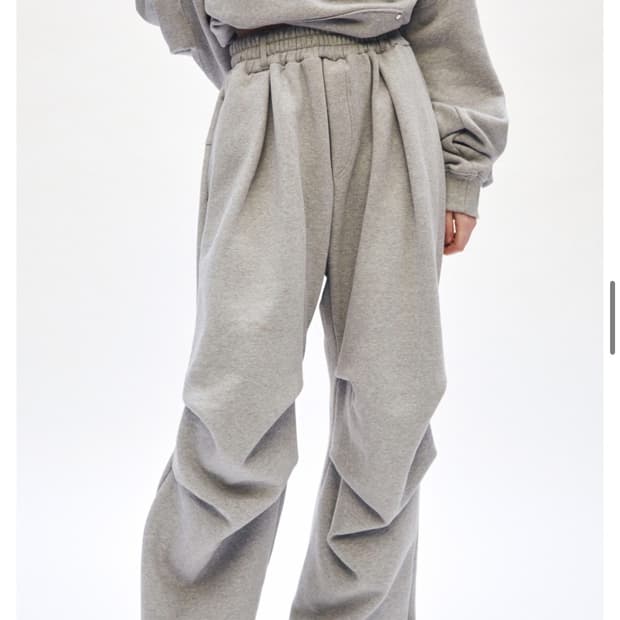 트리밍버드 Rivet Sweat Set-up Pants Gray