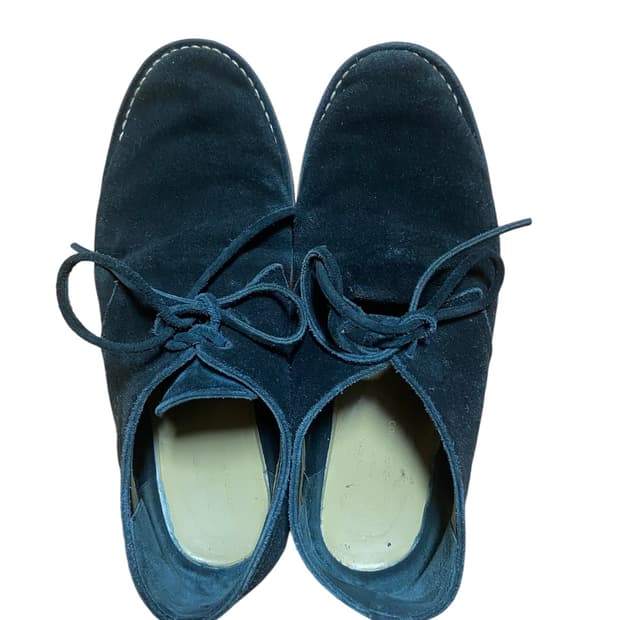 꼼데가르송 옴므 우드솔 스웨이드 로퍼