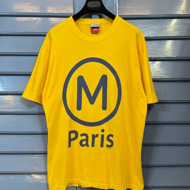 France Paris 90s 메트로티셔츠
