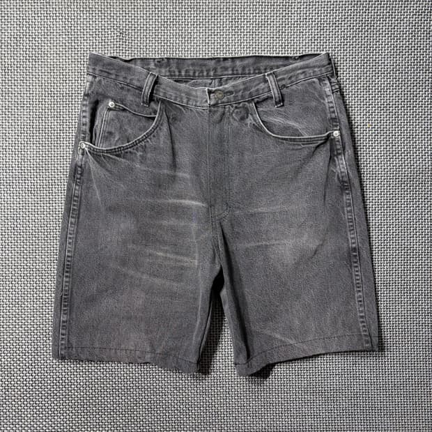 랭글러 블랙 카펜터 데님 반바지 (32)