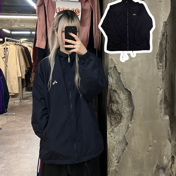 아식스 바람막이 블랙 105 #csz3171