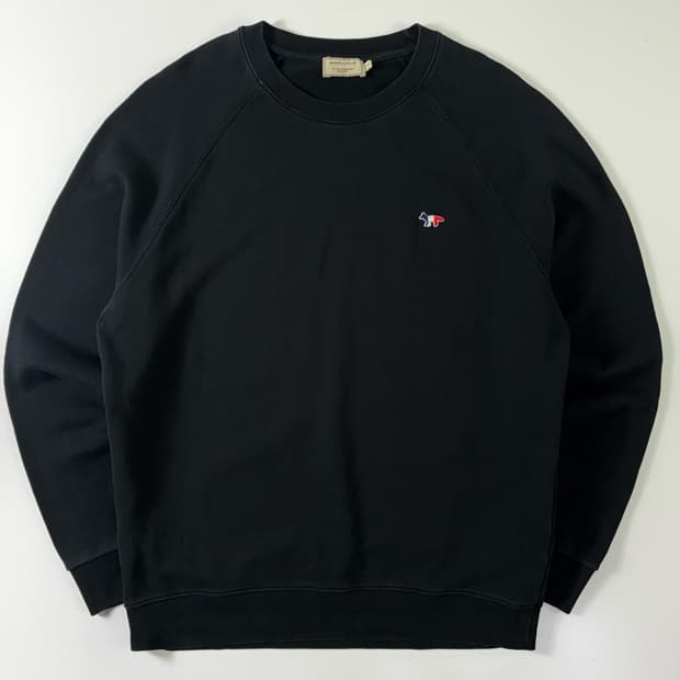 Maison Kitsune  메종키츠네 트리컬러 폭스 패치 코튼 맨투맨