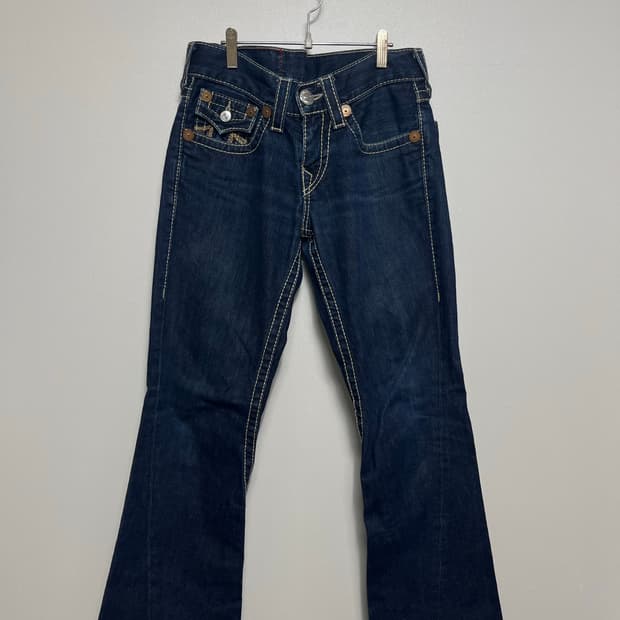 트루릴리젼 y2k 부츠컷 데님 팬츠 청바지 28