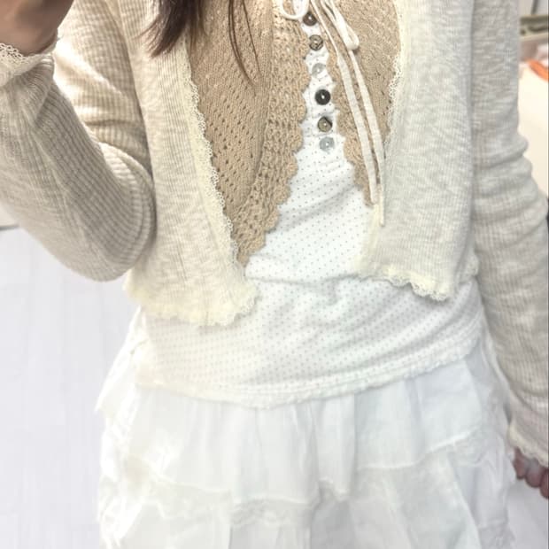 라떼모리 레이어드 코디 코이세이오라떼갸루니혼진모리나시스커트모리노가토