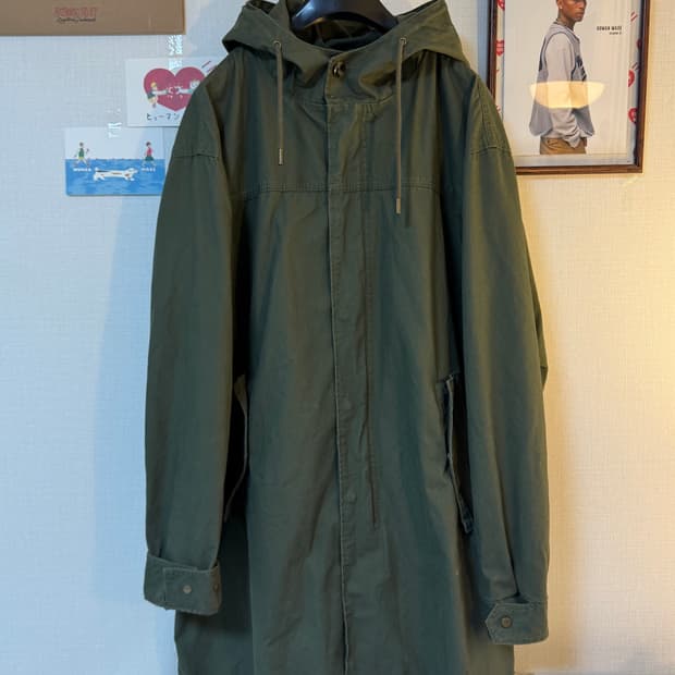 (2XL)자라 오버핏 M65 피쉬테일 개파카 야상 점퍼 카키