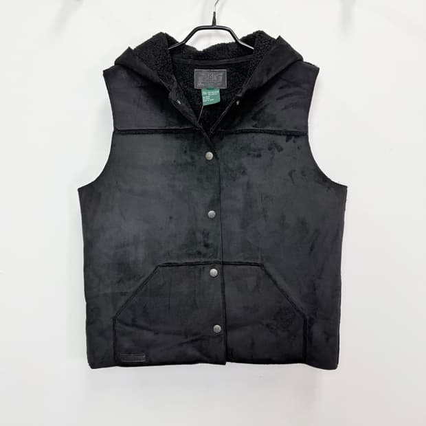 새상품 로렌 랄프로렌 비건 후드 무스탕 베스트