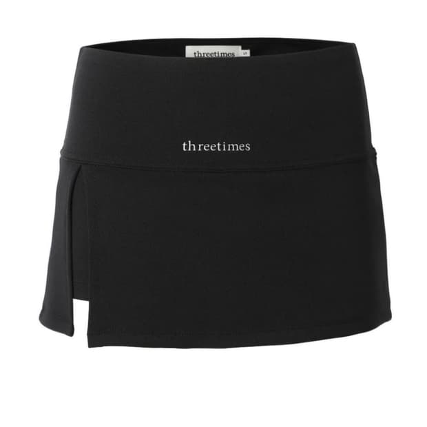 쓰리타임즈 에슬레틱 슬릿 스커트