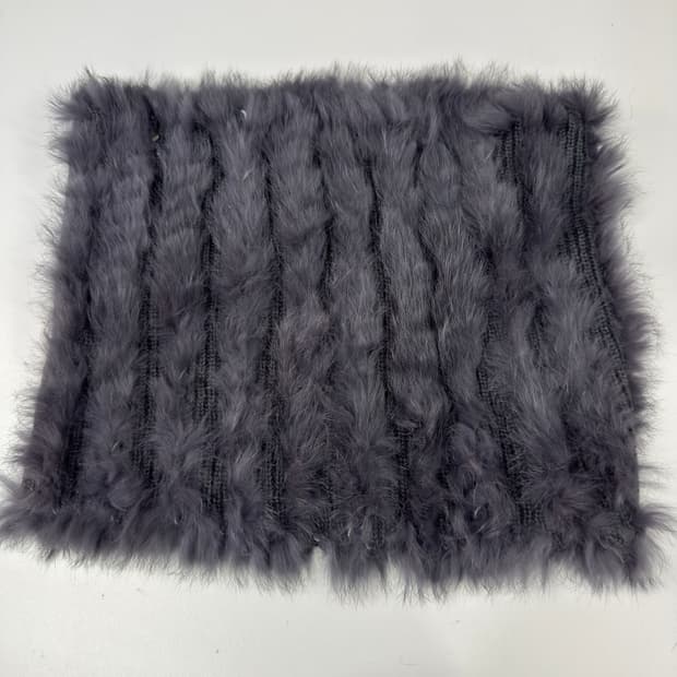 rabbit fur neck warmer
