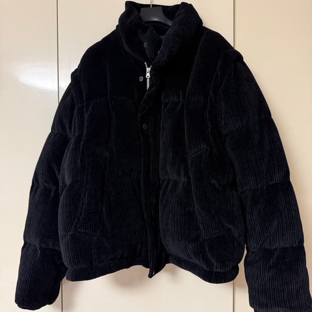 [M] 23fw 코듀로이 디테쳐블 구스다운 