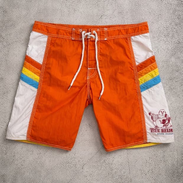True religion USA 🍊오렌지 보드쇼츠