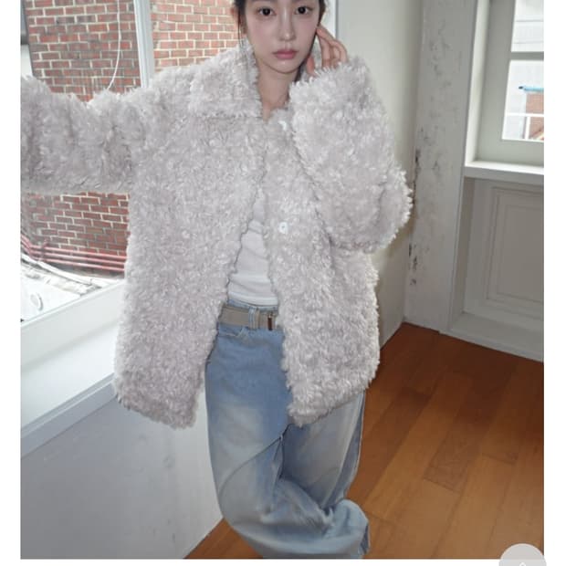 프롬뮤즈 푸들 퍼 자켓 새 상품 (원가 13만)