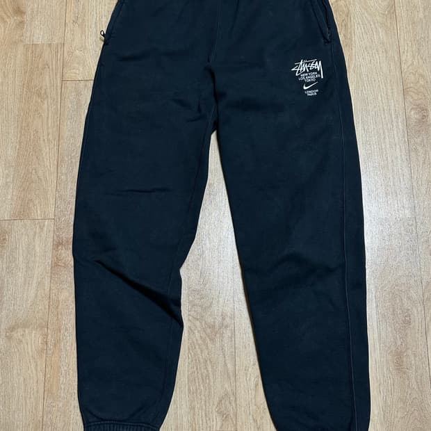 나이키 스투시 플리스 팬츠 블랙 US EU (S)