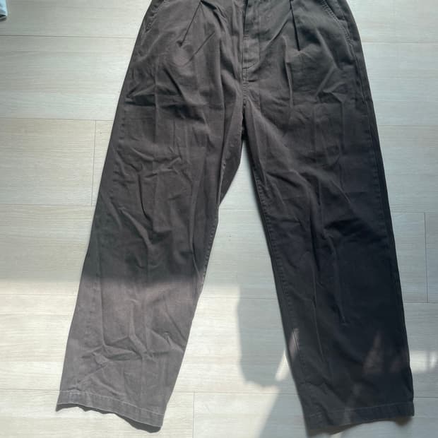 아트이프액츠 원턱 치노팬츠 브라운m