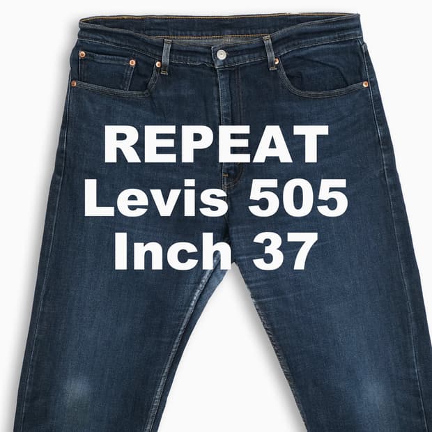 빈티지 리바이스 505 진청 37 인치 LV5053817
