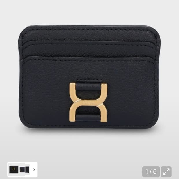 끌로에 마르씨 카드 홀더 - 블랙 새상품  