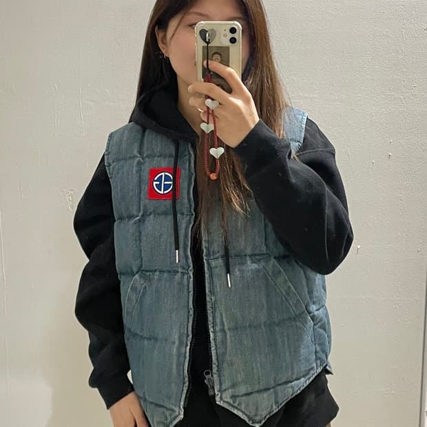 EVISU JAPAN denim padding vest