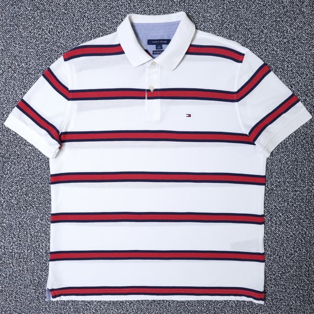 [무료배송][100-105]타미힐피거 남성용 피케 반팔티 카라티