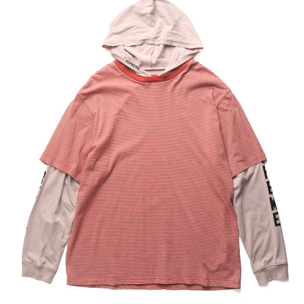 슈프림 Supreme Layered Hooded L/S Top