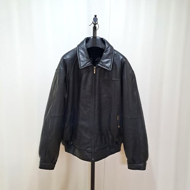 (택포) PHAT FARM 팻팜 리버시블 가죽 봄버 XXL C170