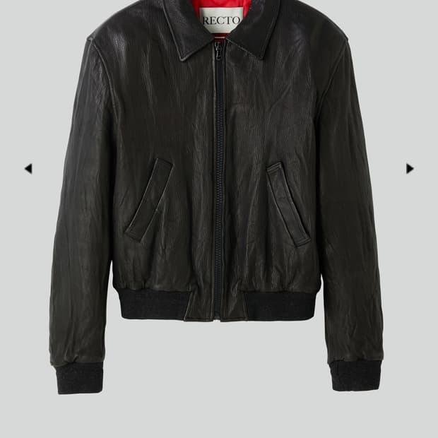 (M새상품)렉토 벤크링클 레더 점퍼 판매해요