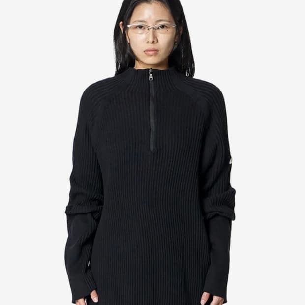 록히드마틴 Color Scheme Knit Top (BLACK) 3사이즈
