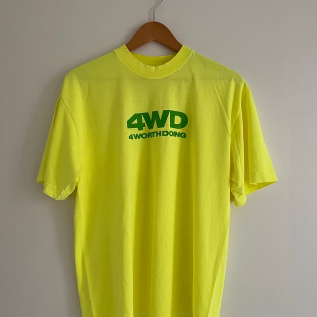 4WD glow in the dark logo tee