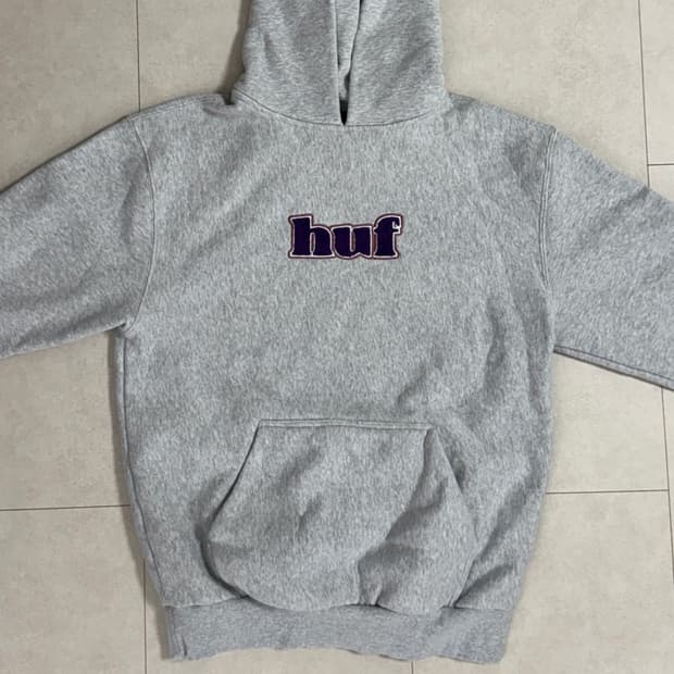 huf 그레이 후드티