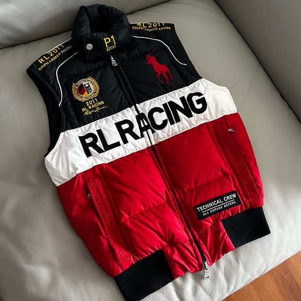 폴로 랄프로렌 빅포니 레이싱 패딩조끼 S