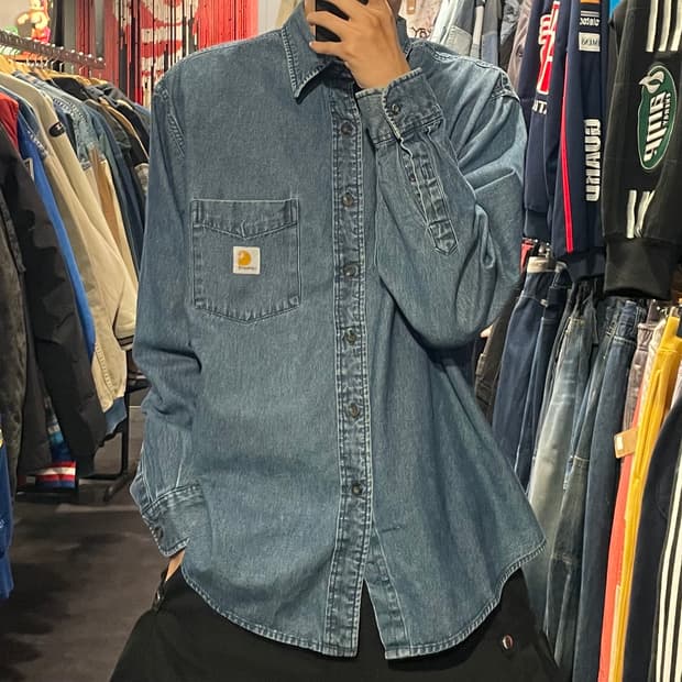 [IM] carhartt 칼하트 데님 긴팔셔츠
