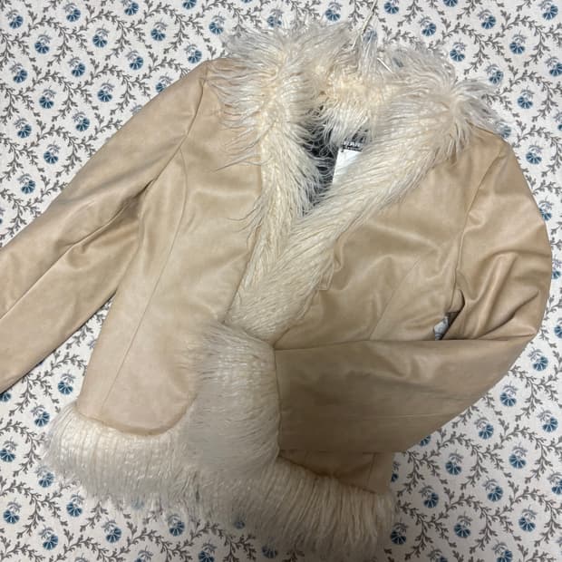 크랭크 무스탕 퍼 