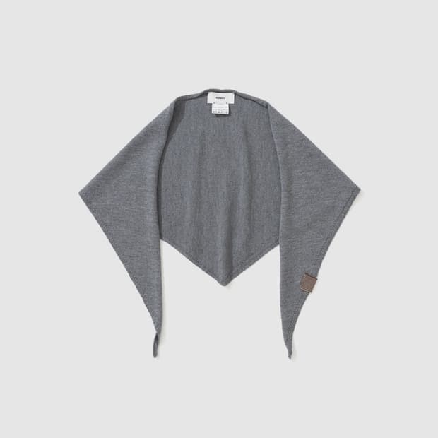 마이라이브러리 316 Wool Knit Scarf - Gray
