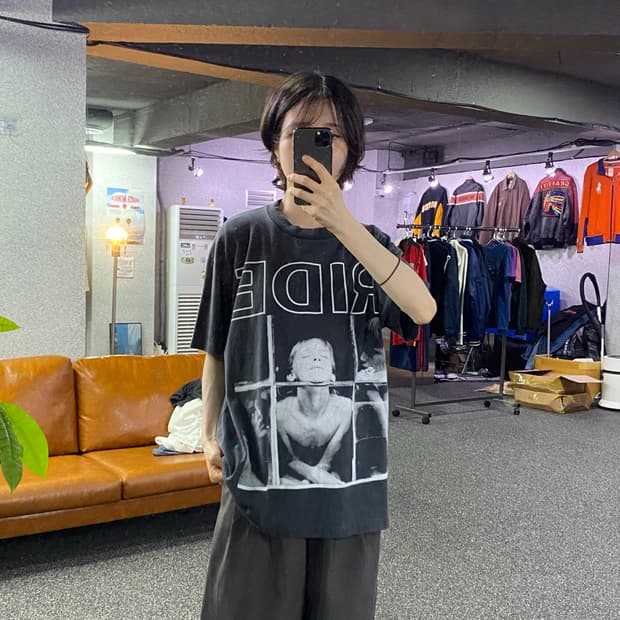 빈티지 1992 라이드 밴드 반팔티 B5556