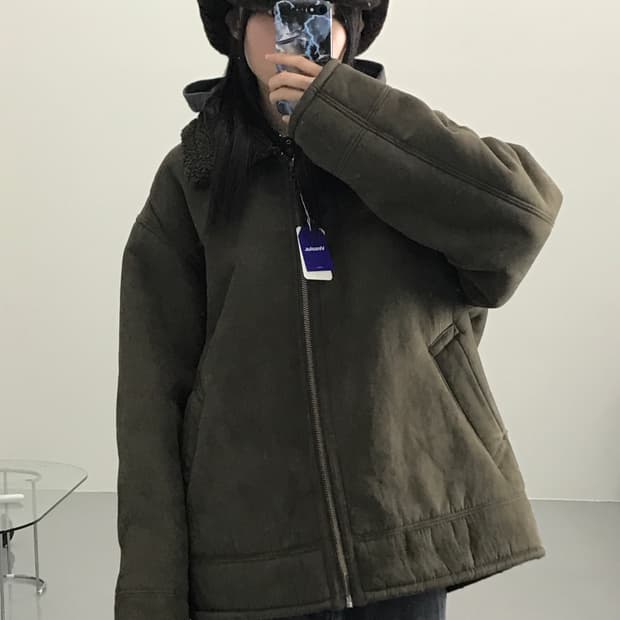  니코앤드 브라운 무스탕 재킷