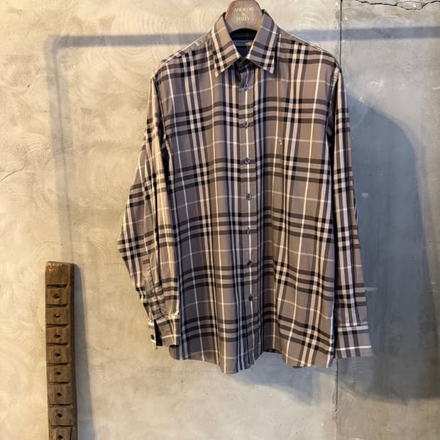 버버리 노바체크 셔츠 100