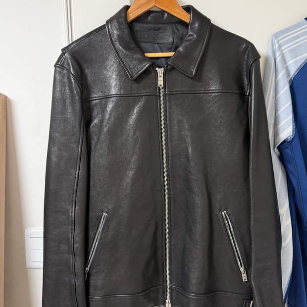 느와르라르메스 싱글라이더 램스킨 자켓 48사이즈 105
