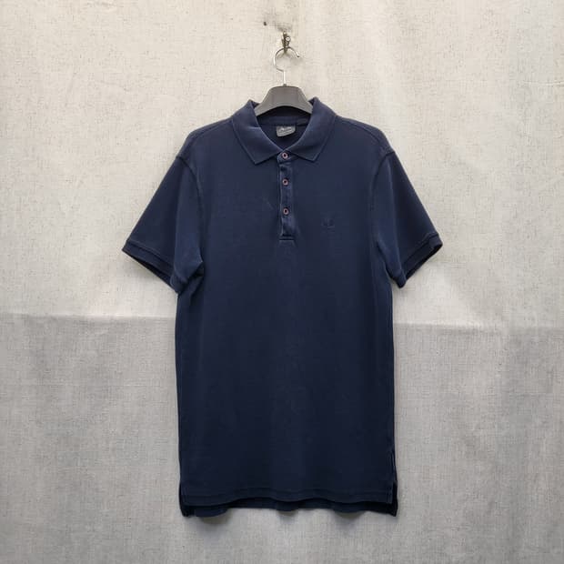 아르마니 익스체인지 네이비 반팔 폴로티