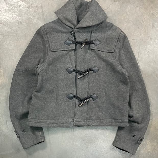 폴로 백패치 숏 더플 코트 자켓