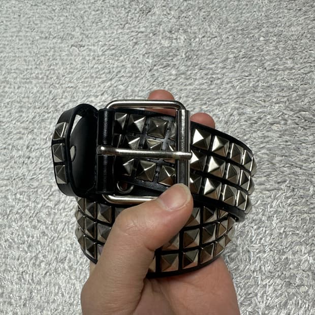 빈티지 스터드 벨트