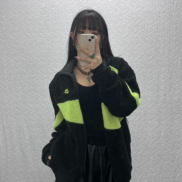 나이키 올드스쿨 스트릿 힙합 리버시블 양털 후리스 L C09314