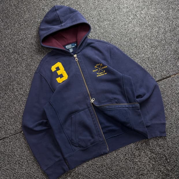 90s 폴로 랄프로렌 빅로고 후디 집업 2729