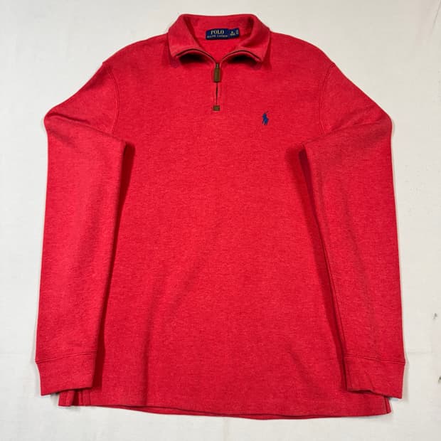 M) 폴로 랄프로렌 반집업 풀오버 코튼 니트