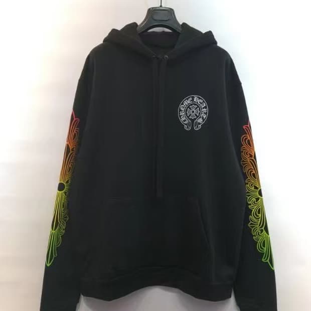 크롬하츠 그라디언트 후드티셔츠