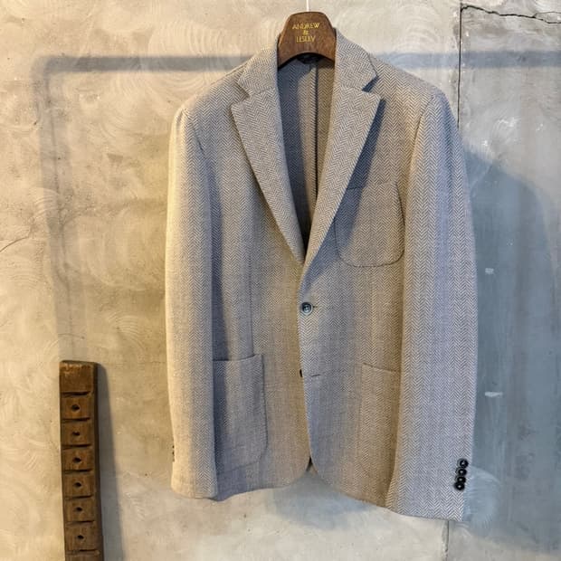 루이지 비앙키 만토바 트위드 자켓 100