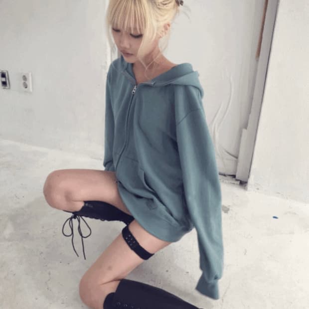 쿄이 kyoiii 민트 후드집업