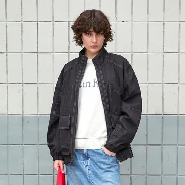 [free] 마뗑킴 여성 봄버 자켓 블랙
