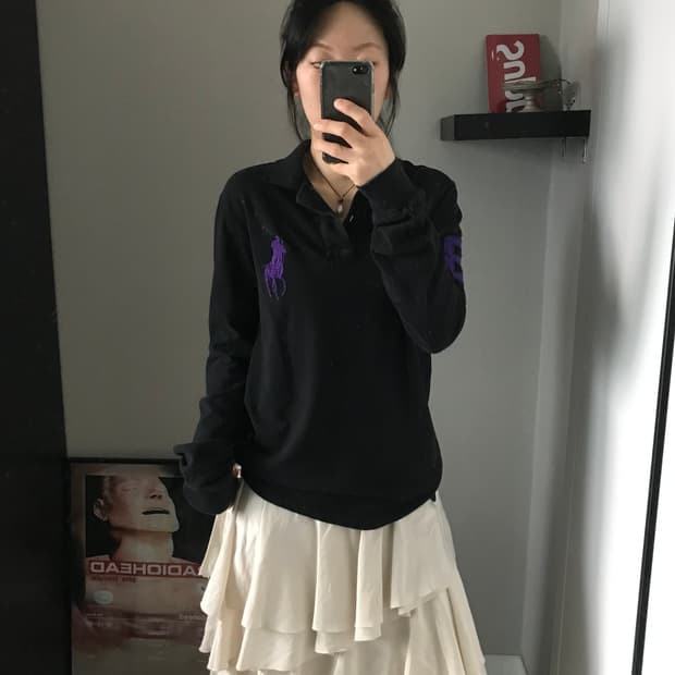 폴로 랄프로렌 빅포니로고 긴팔 카라티